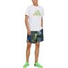 Adidas T Shirts Men's White Crew Neck Moderate Straight Fit IC8105