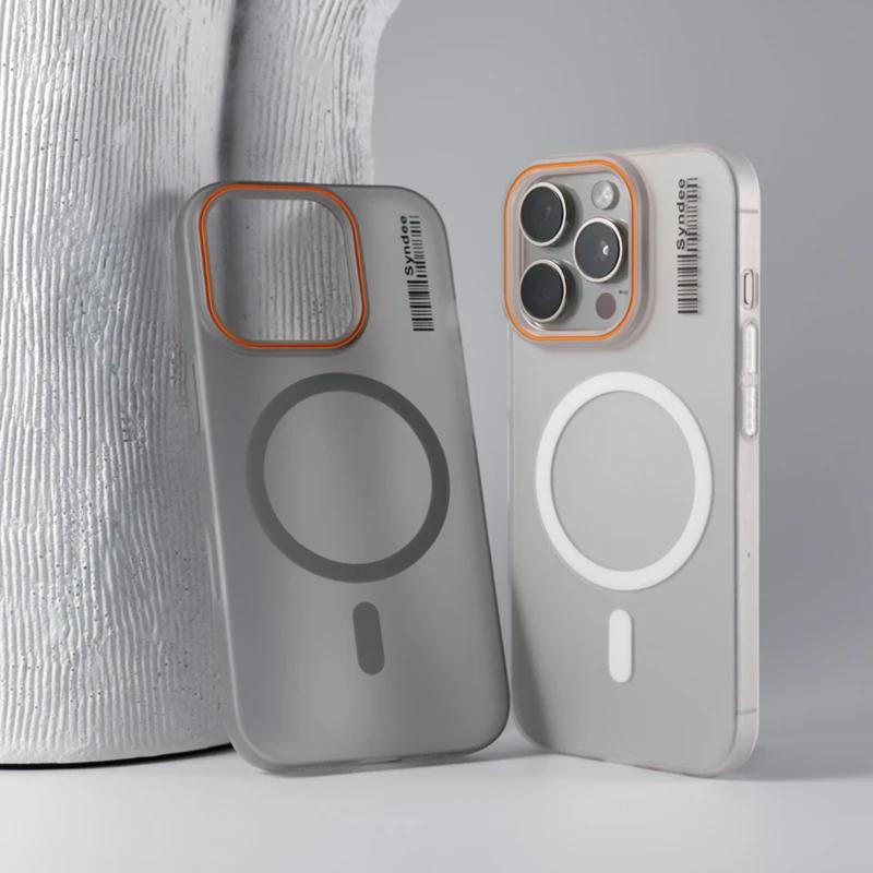 Luxury Transparent PC Hard Magnetic For Magsafe Phone Case For iPhone 16 15 14 Plus 13 12 11 Pro Max Wireless Charging Matte Cover