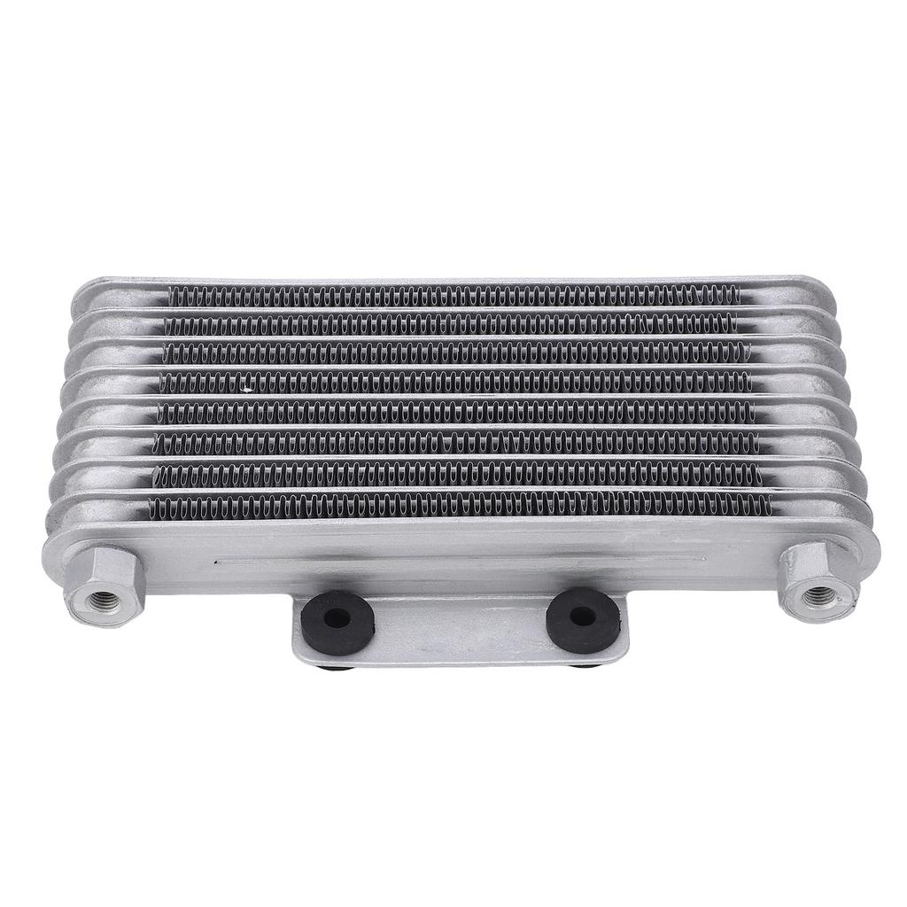 8 Row Motorcycle Oil Radiator Silver 125ml Low Wear Strong Power Fit For GY6 125CC‑250CC Motocross ATV