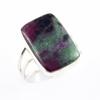 Ruby In Zoisite Handmade Lab-Created 925 Sterling Silver Jewelry Ring S.7 I2o91