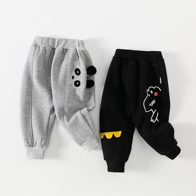 Pantalon pour tout-petit doublé polaire dessin animé: Combinaison pour Garçon, Épaisse pour l'Hiver, Décontractée et Chaude