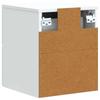 Wall Mounted Nightstand White 33 x 34.5 x 40 cm Particleboard