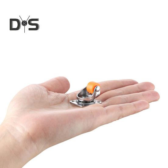 Roți pentru mobilier de 0,5 inci Roti universale cu placă pivotantă mică pentru cărucioare Mobilier Pat pentru copii Dulap de bucătărie Masă