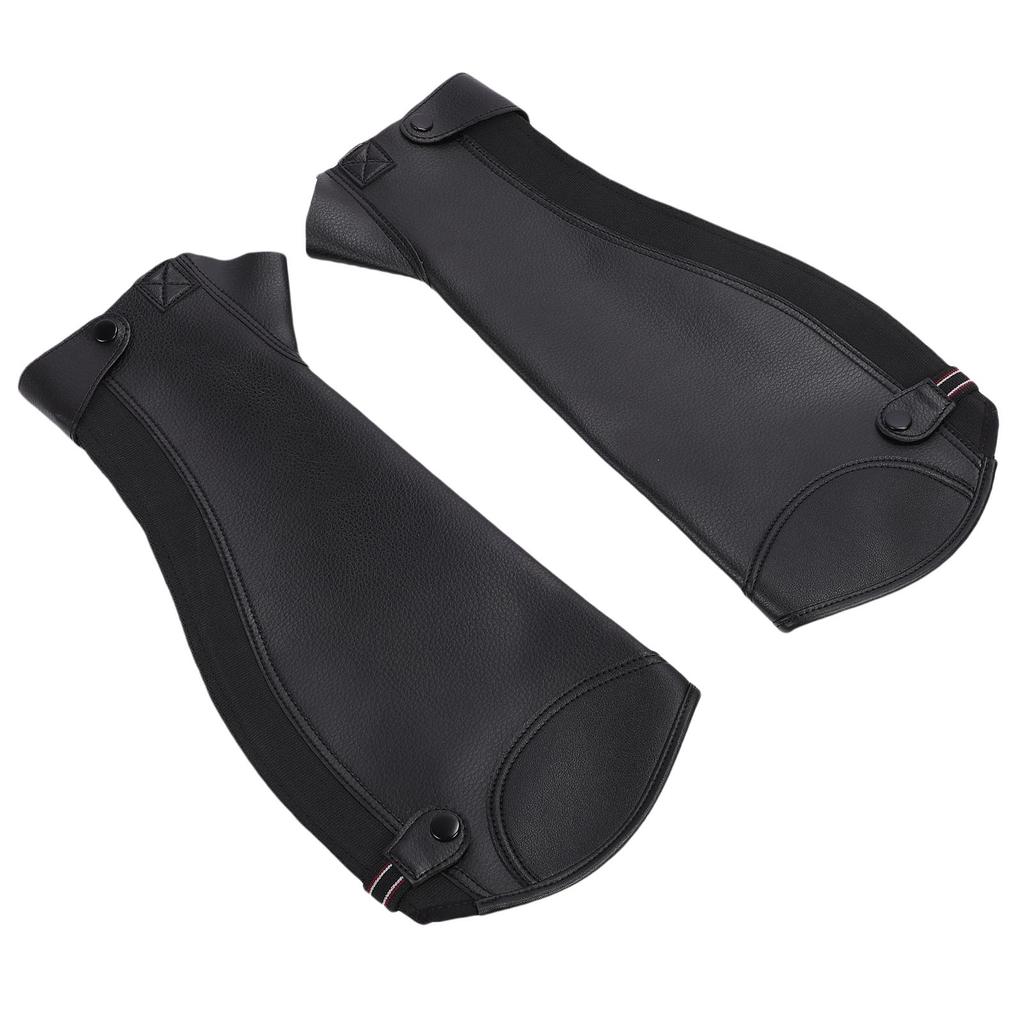 Equestrian Half Chaps for Adults Microfiber Protective Leg Guard Half Chap for Horse Riding XL