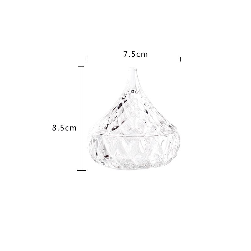 

Цветная прозрачная стеклянная банка для хранения конфет, банка для сухофруктов, банка для украшения домашнего стола, декоративные аксессуары для гостиной