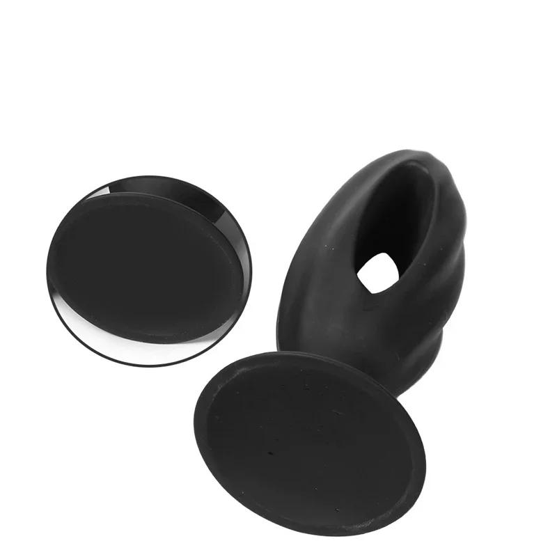 Wearable Silicone Anal Bead Butt Plug Prostate Massage Masturbation Sex Toys for Women Men Gay Adult Games Products 35/45/55 Mm