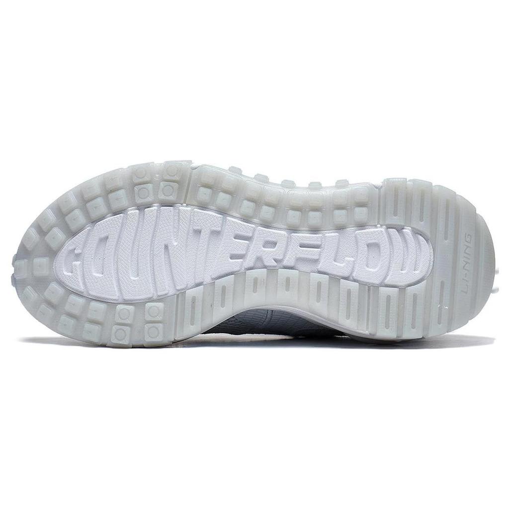 Li Ning CF Star Track Slip Resistant Abrasion Resistant Low top Sports Casual Shoes Women's Dawn Gray AGLT074-2