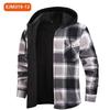 Camicia da uomo con fodera calda: Camicia a Quadri in Flanella Spessa Foderata in Pile – Camicia Intera Foderata in Pile da Uomo