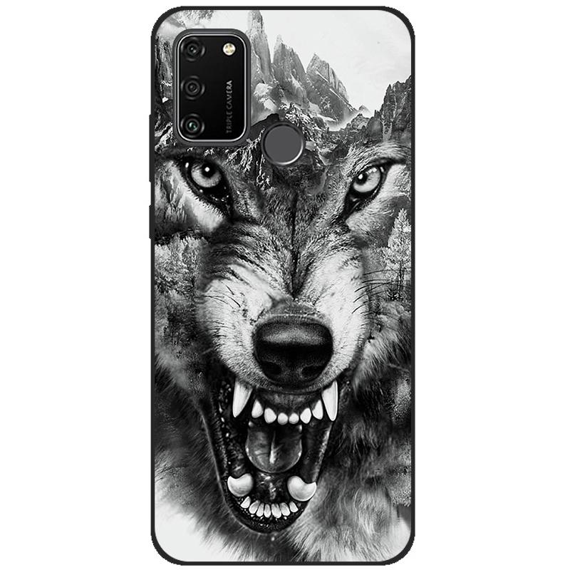 For HONOR 9A Case 6.3" Soft Silicon Tpu Phone covers On Huawei Honor 9A 9 A MOA-LX9N Back Bag Funda Shell black tpu case