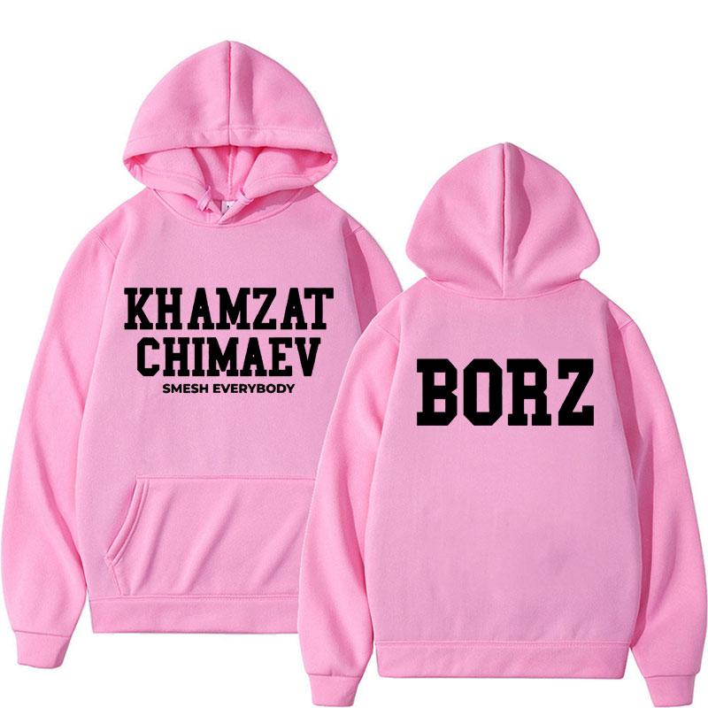 Khamzat Chimaev Logo Aufdruck Herren- und Damen-Hoodies modische lässige Sportbekleidung Herbst und Winter warme Retro-Hoodies