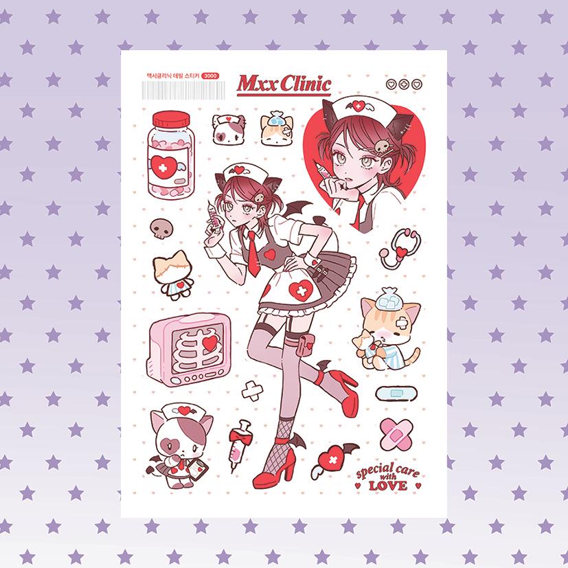 

Корейские милые наклейки с персонажами девочек - Сладкое и креативное DIY украшение