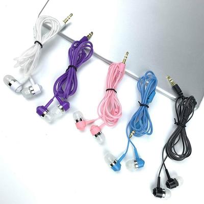 Earbud Headphones Bulk Wired Earphones Mixed Colors 10 Packs Compatible with iPhone Smartphone Computer Laptop MP3 School Classroom