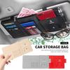 New Car Leather Sun Visor Storage Clip Light Shield Storage Bag For Peugeot 206 208 306 307 308 407 408 508 2008 3008 Accessorie
