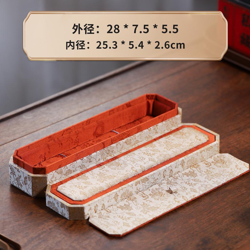 Chinese Style Handmade Embroidered Jewelry Brocade Tiandi Gai Ancient Style Jewelry Storage Gift Packaging Box Various Styles