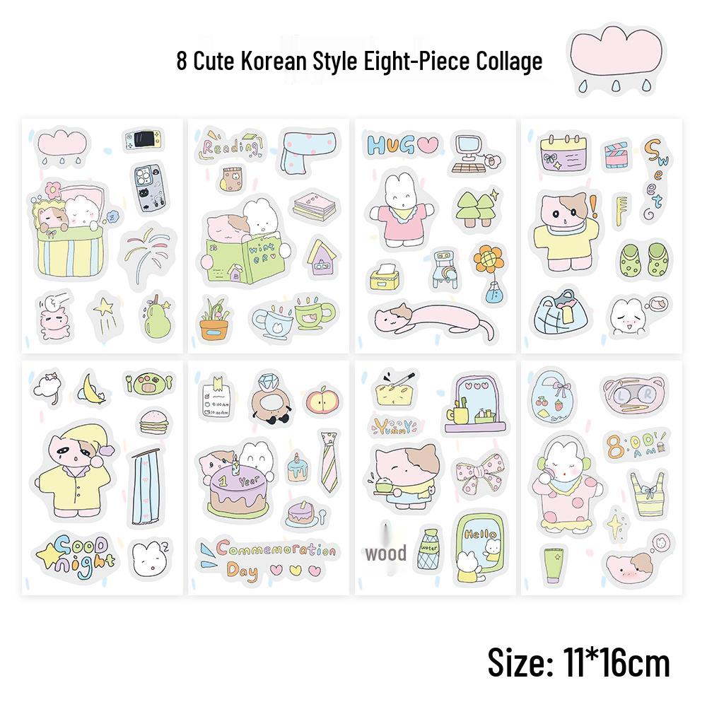DIY Cute Animal Illustration Stickers for Phone Case - Thousand Layer Collection