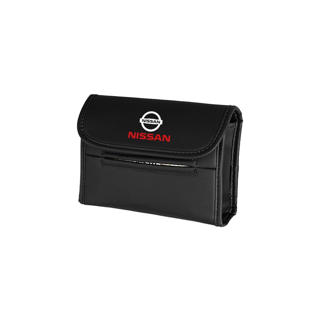AUK2 For Nissan X-trail Qashqai J10 J11 Note Juke Patrol Navara Car Storage Box Back Seat Suspension Fixing Tissue Box Center Cover