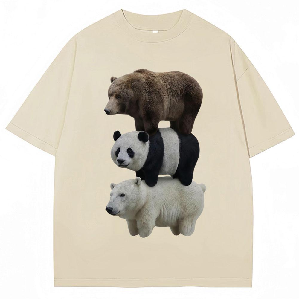 

Funny We Bears Realistic Meme Graphic T-shirts Men Women Creativity Novelty T Shirt Oversized Cotton Casual T-shirt S