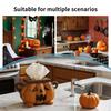 Halloween Decorative Pumpkin Shaped Tissue Box Cover Facial Paper Organizer Dispenser Holder for Desk Kitchen Nightstand