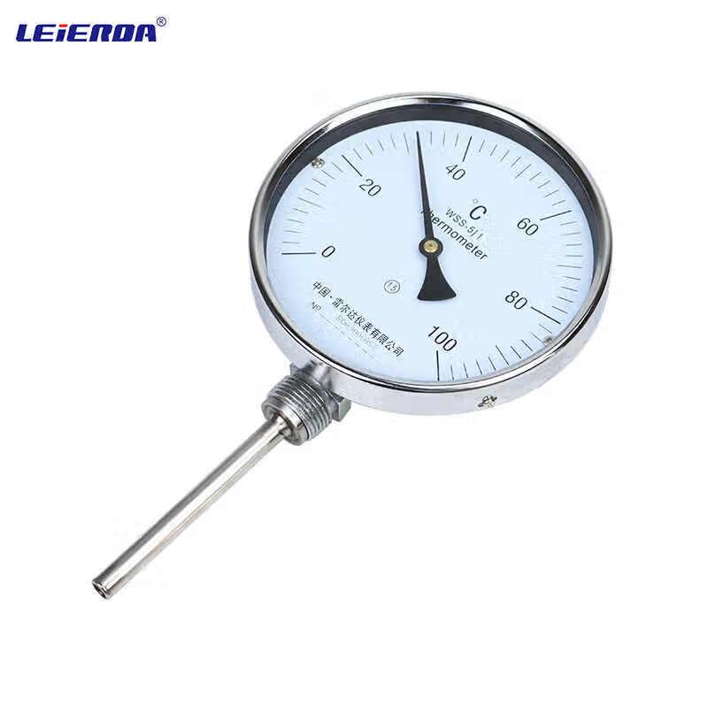 OIMG WSS-511 Stainless Steel Bimetal Boiler Pipe Thermometer