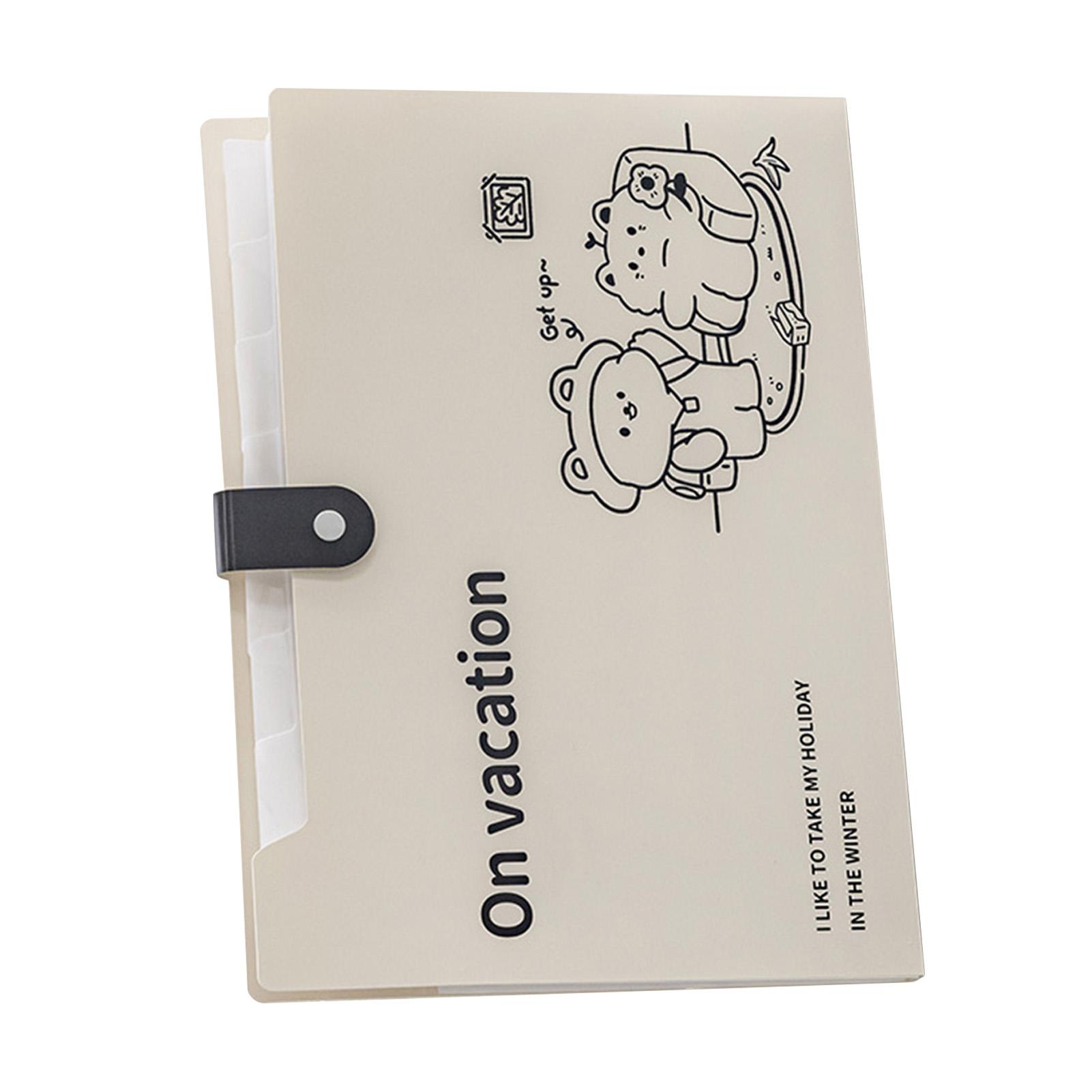 Expanding File Folder 8 Layers Classification Labeling Waterproof Accordian File Folder Documents File Folder for Type 2 773₽