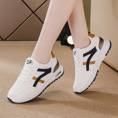 Flat Shoes New Spring Breathable Leather Surface with Skirt Shoes Casual Couple Sports Shoes