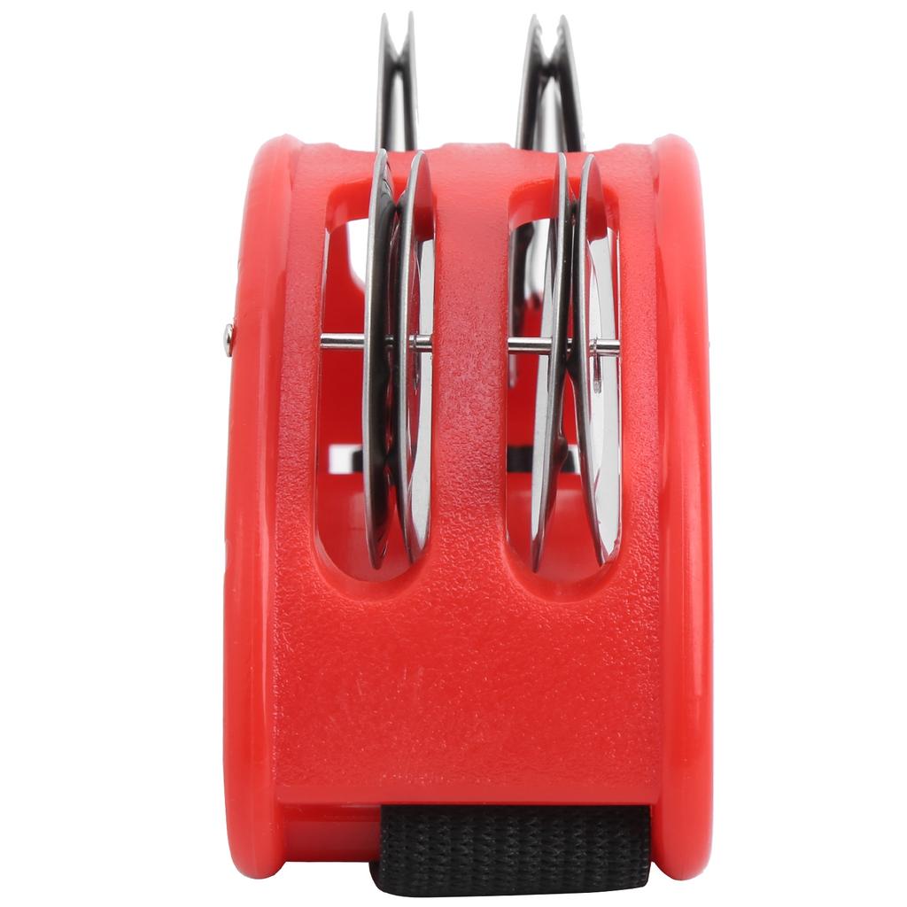 Elliptical Tambourine Percussion Jingle Fußglocke Cajon Box Trommel Zubehör GeschenkRot
