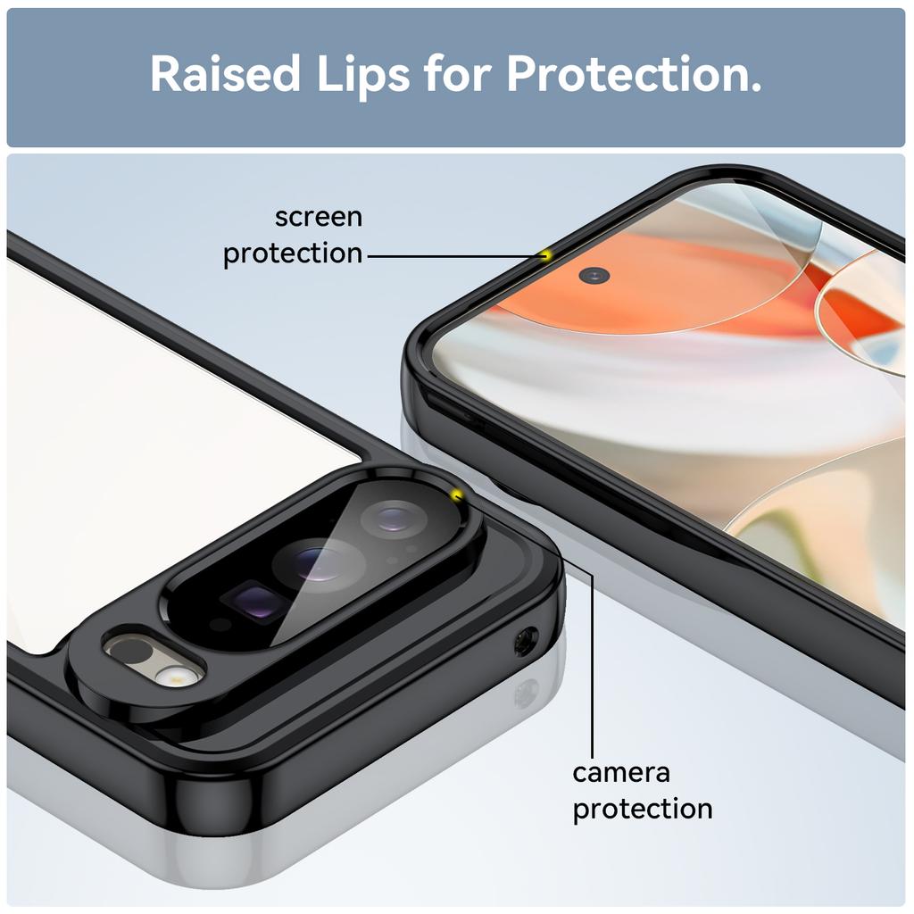 For Google Pixel 10 Pro XL Case TPU+Acrylic Protective Clear Phone Cover