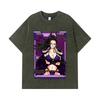 275 GSM Washed T-shirts 100% Cotton One Piece V38 Robin Waifu Print Unisex Heavy Cotton T Shirt