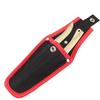 1 modern metal scissor tool storage bag, durable gardening bag with secure hook and loop closure and snap straps for hand trimmers, scissors