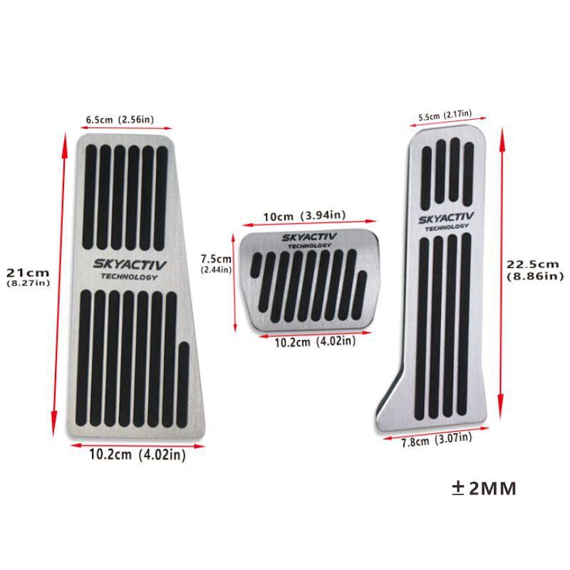 For Mazda 2 3 6 BM GJ CX-5 CX5 KE KF CX-3 CX7 CX-8 CX-9 Axela ATenza Car Foot Pedals Accelerator Brake Clutch Pedals Accessories