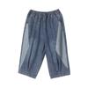 2025 Summer Women's Color Block Casual Loose Denim Shorts