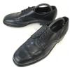 70s-80s Vintage Felt Tongue Leather U-tip McKay Construction 9 26.5-27.0 Black Maker Unknown Business Dress Shoes