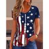 Fashion Women National Flag Print T Shirt Funny Casual O-neck Short Sleeves T-shirt Summer Female Tee Shirt