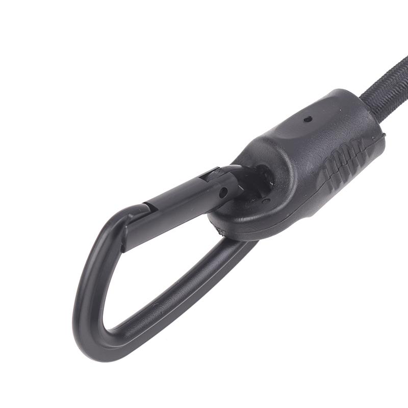 2Pcs D-Type Plastic Hook Elastic Bungee Shock Cord Strap Car Luggage Tent Kayak Boat Canoe Bikes Adjustable Tie Strap Hooks