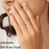 Words-Hugging Hands Open Ring Friendship Jewelry Gift Adjustable Antique Rings