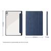 Samsung Galaxy Tab S9 Plus Leather Case, Non-Magnetic Tri-Fold Protective Stand Cover