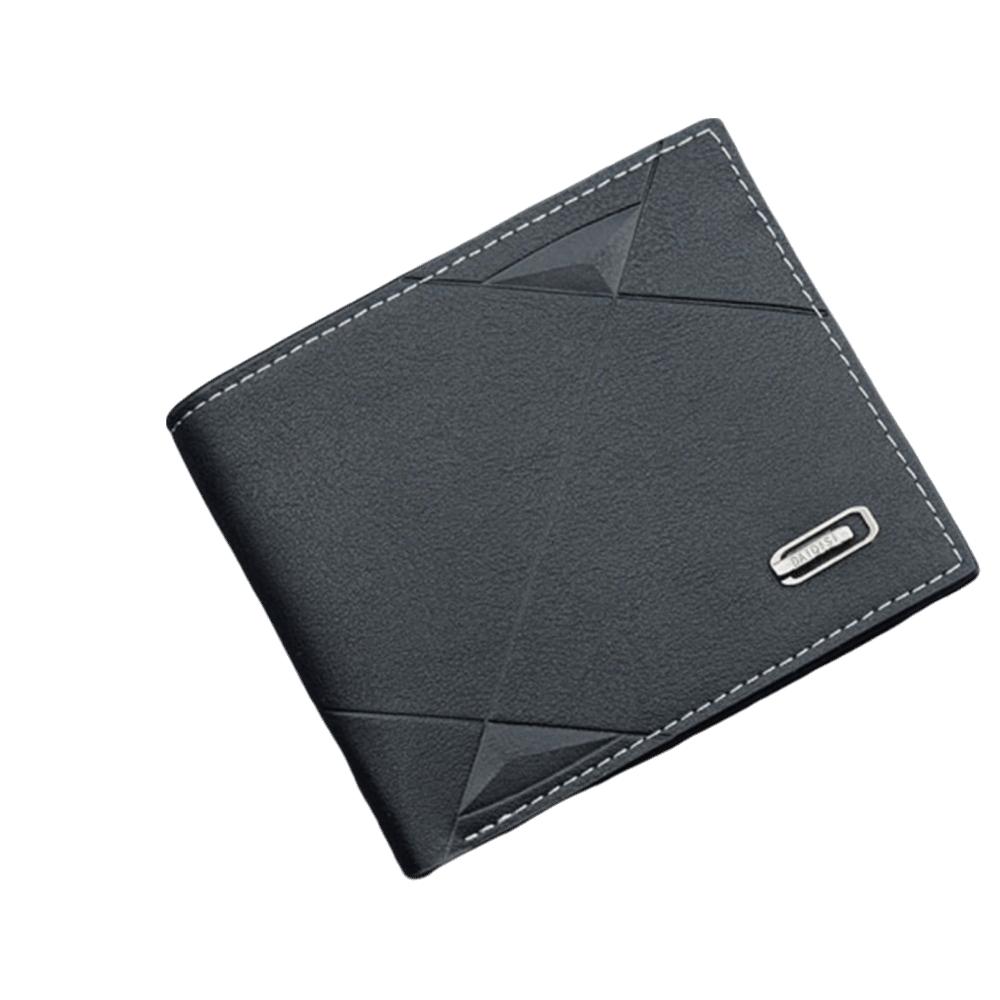 Casual Male Bifold Wallet Business Credit Card Holder Portable Coin Pocket  Male