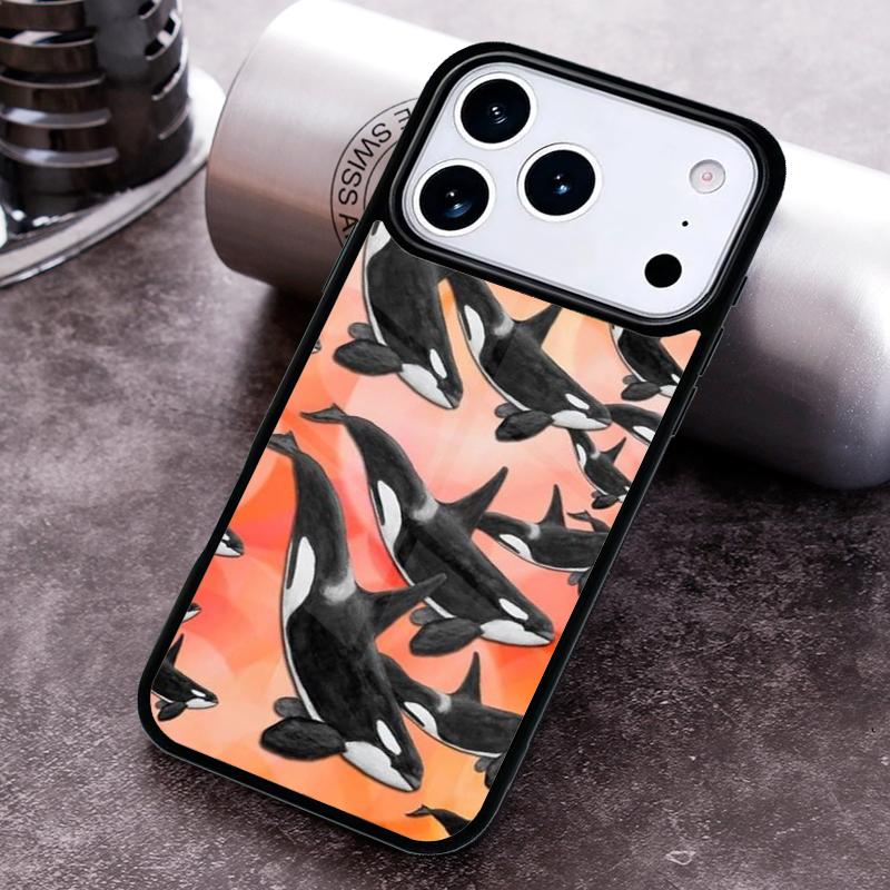 Custodia per Telefono Orca Balena Assassina per iPhone 17 16 15 Pro Max Air 14 13 12 11 Plus Cover Capa Antiurto