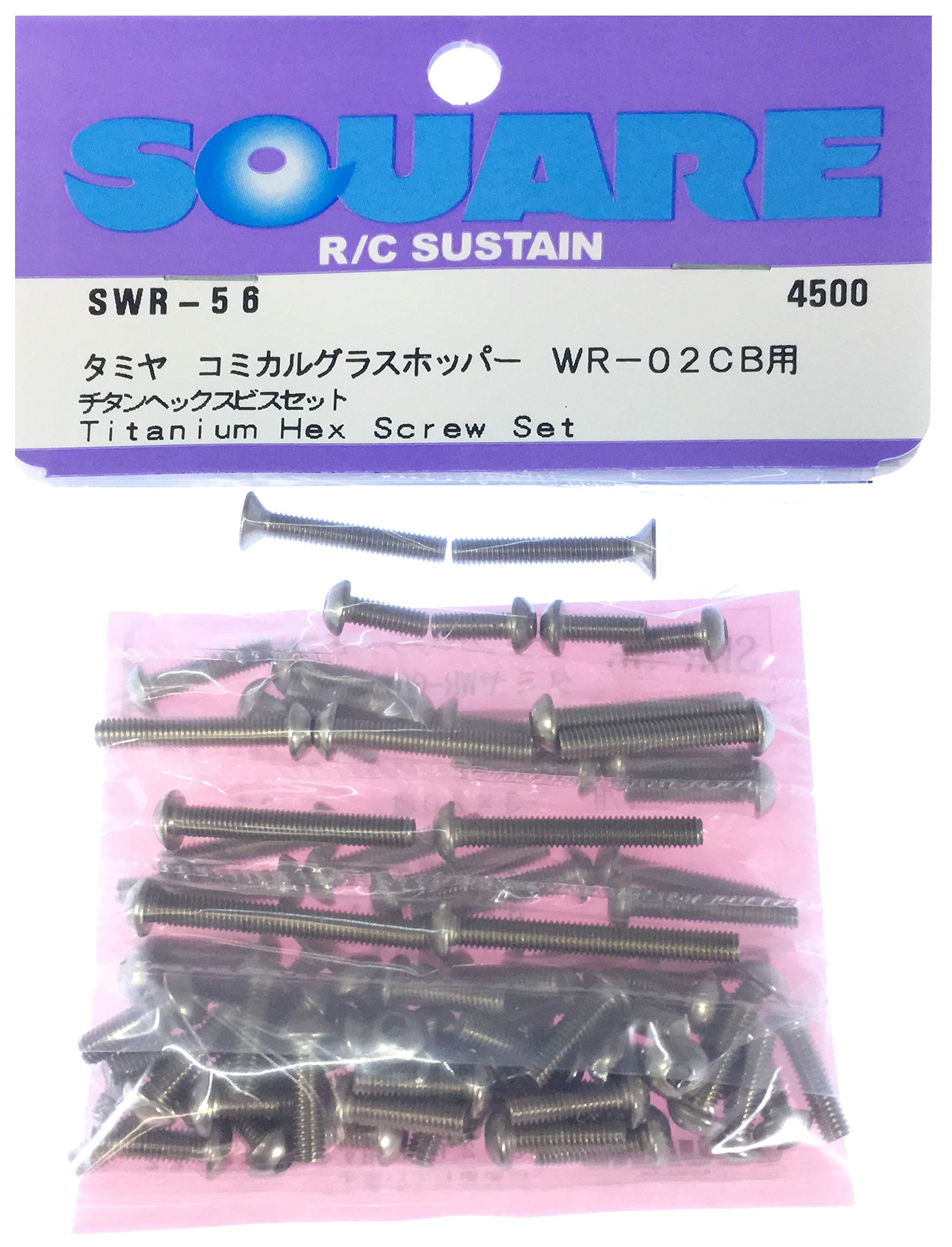 

Titanium Hex Screw Set for Tamiya WR-02CB Comical Grasshopper SWR-56