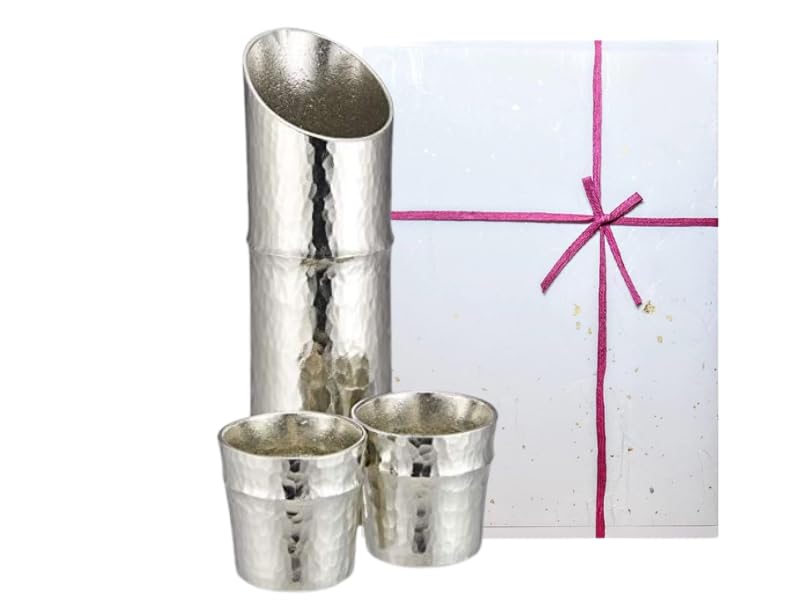 Washi Paper Sake Set [Nousaku Wrapping] Bamboo-Shaped