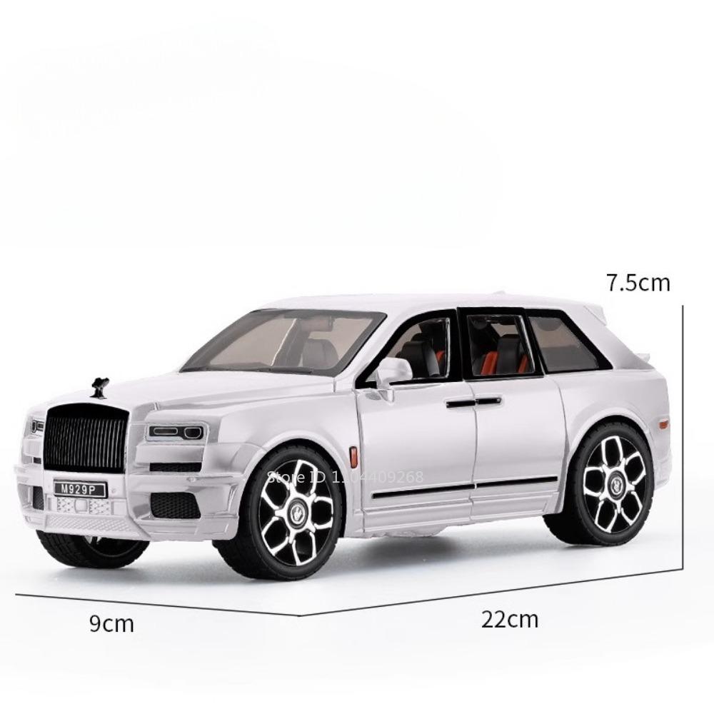 Large Size 1:20 Rolls Royce Cullinan AE86 Car Model Toy Music Light Pull-back Free Wheeling Vehicle Models Children Adult Gifts