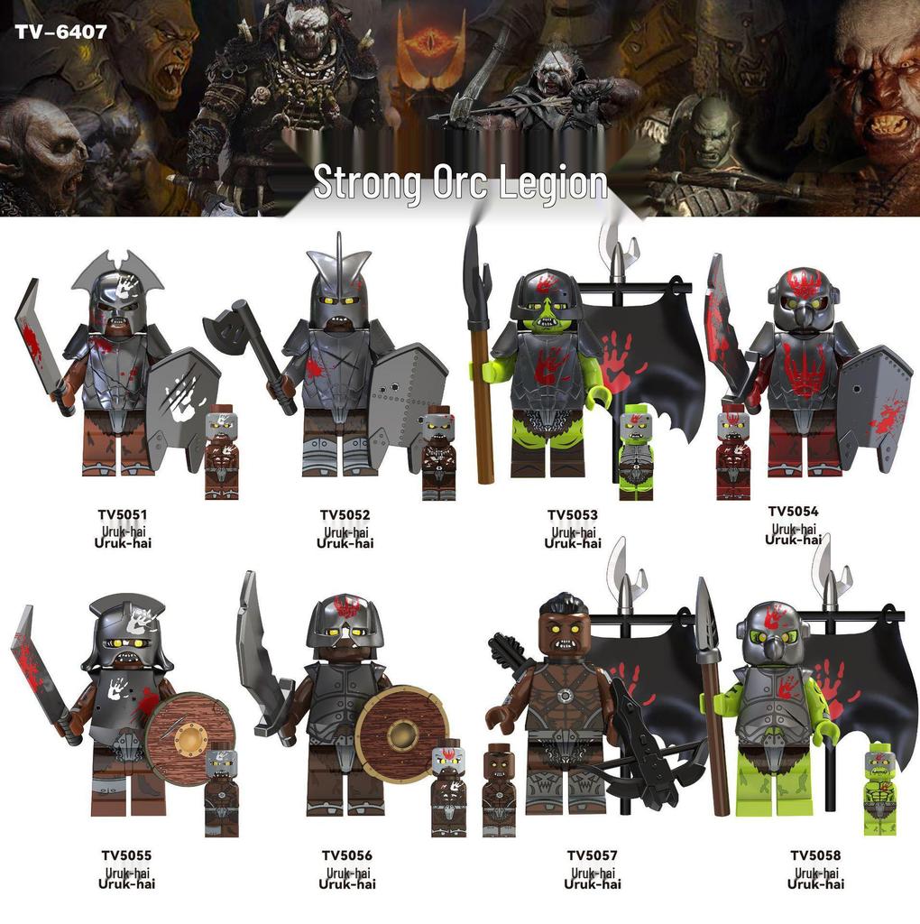 Lord of the Rings Orc Legion Building Blocks Figure Toy - TV6407