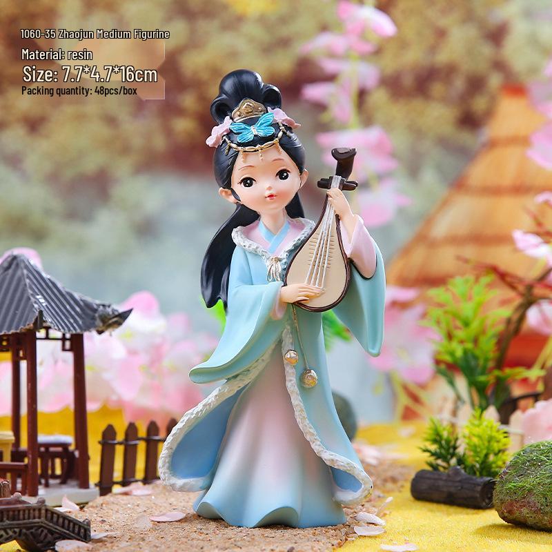 Şarap Dolabı ve Oturma Odası İçin Yaratıcı Retro Prenses Figür Dekorasyonu