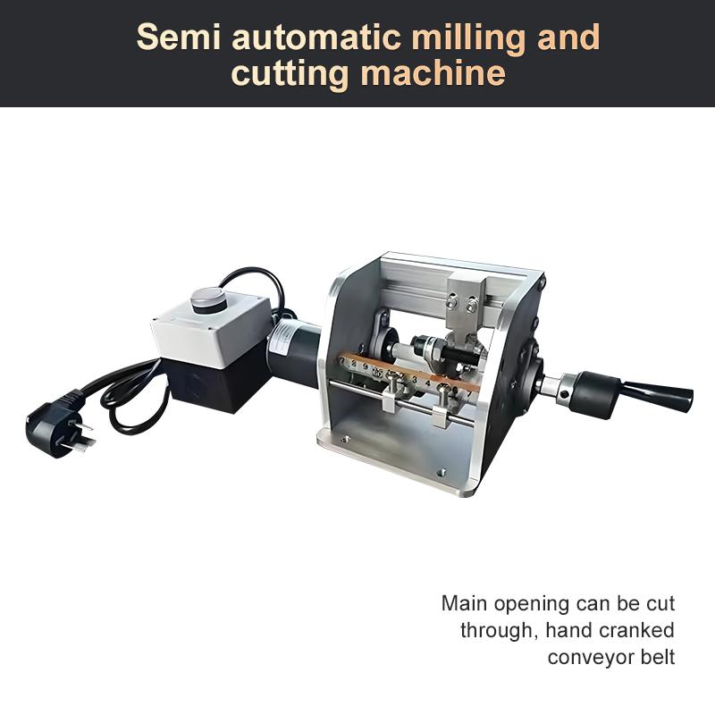 Semi-automatic Milling Cutting Machine Manual Slitting Machine Beveled Straight Edge Board Banding Strip V-shaped Milling Groove
