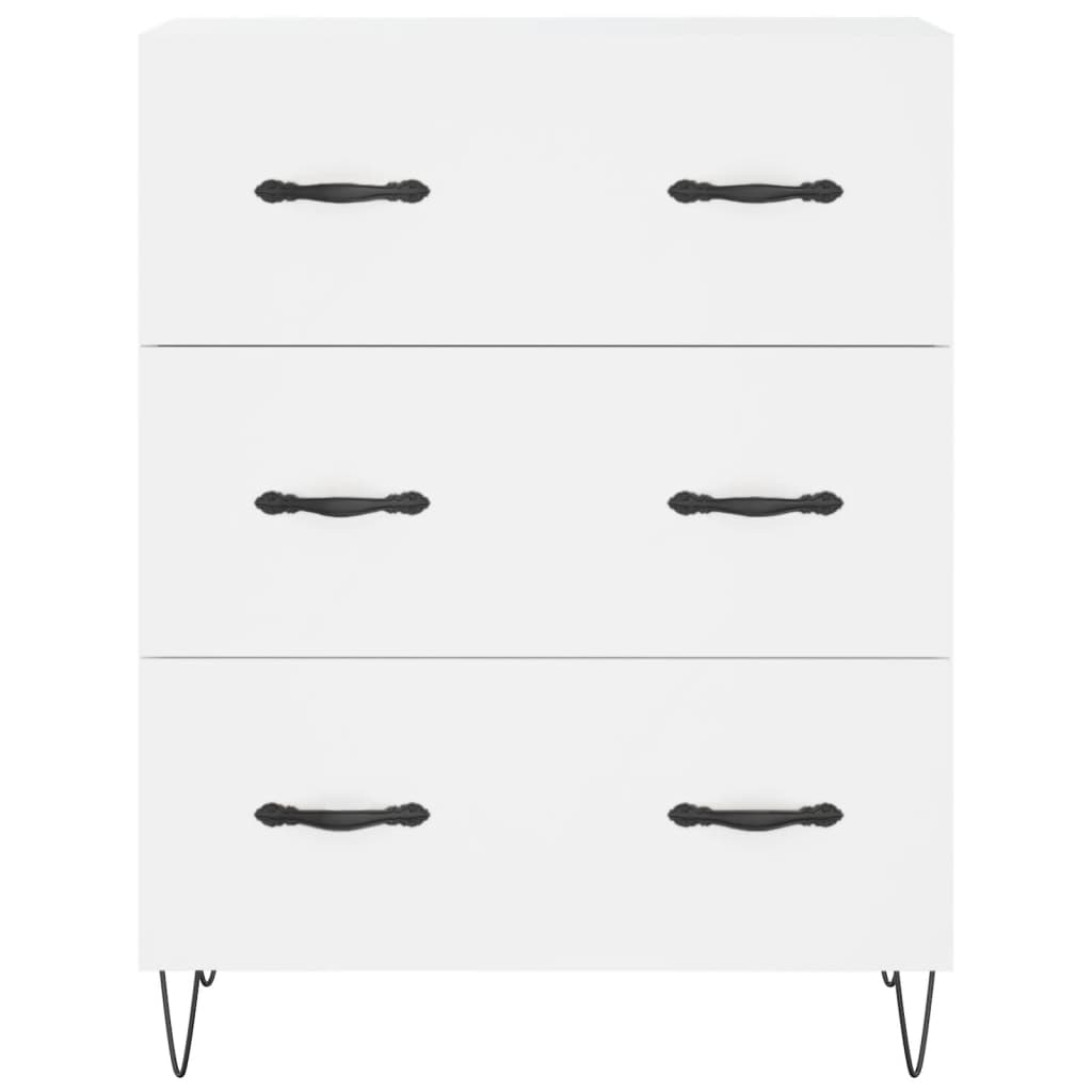 Highboard White 69.5 x 34 x 180 cm Particleboard