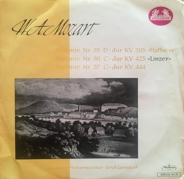 

LP Record WOLFGANG AMADEUS MOZART ERICH LEI Sinfonie Nr. 35 DDur KV 385 Haffn 478056 Heliodor 1963 Germany Classical Used