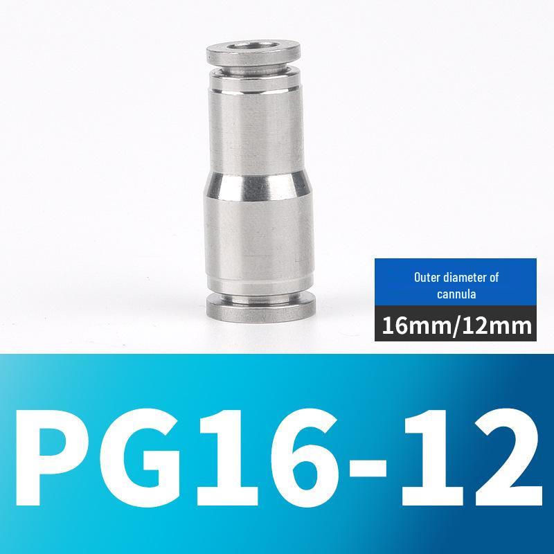 304 Stainless Steel Pneumatic Quick Connectors: High-Pressure Resistant Straight Reducer and Quick Connect Tee