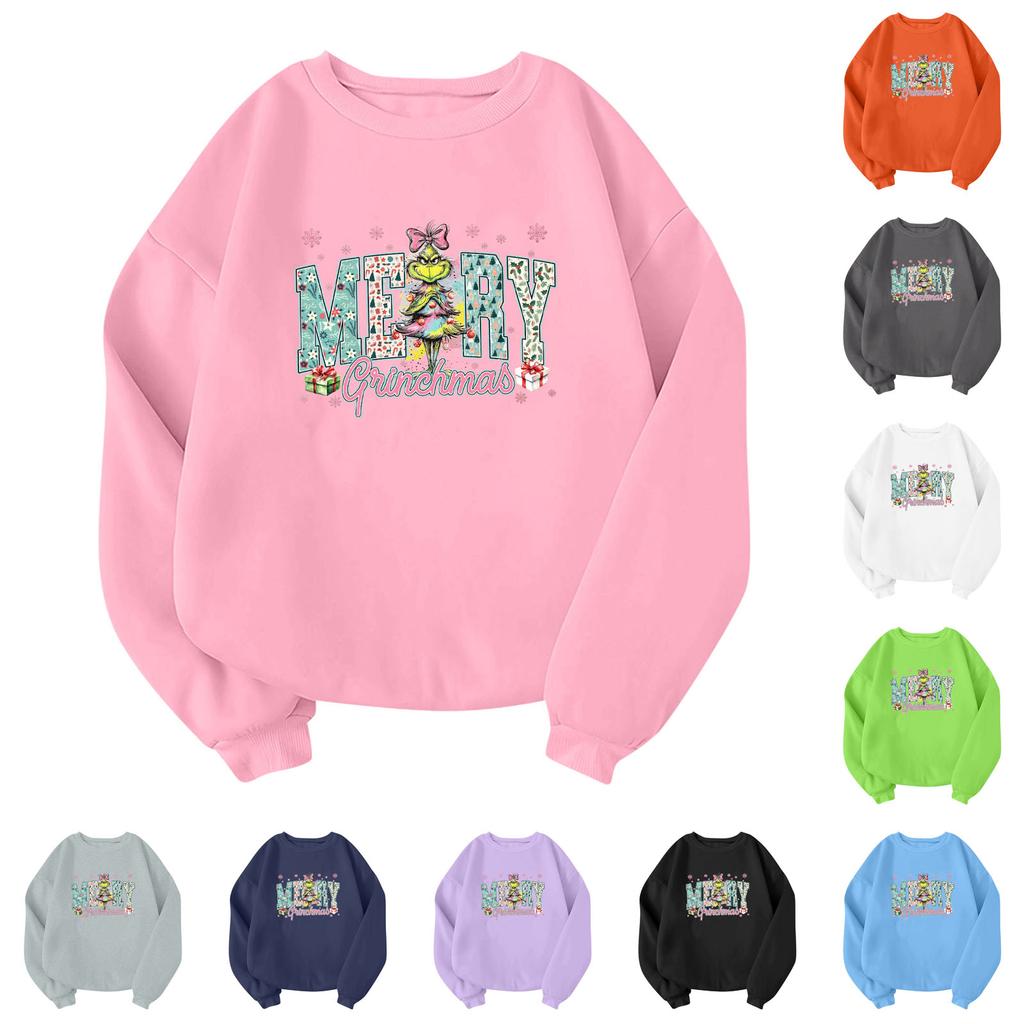 Children's Fashionable Lightweight Long-sleeved Round Neck Pullover With Pockets Printed Pullover
