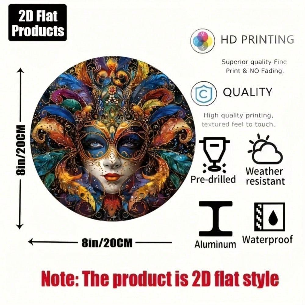 Retro Metal Painting Art Vintage Home Decor 20x20cm