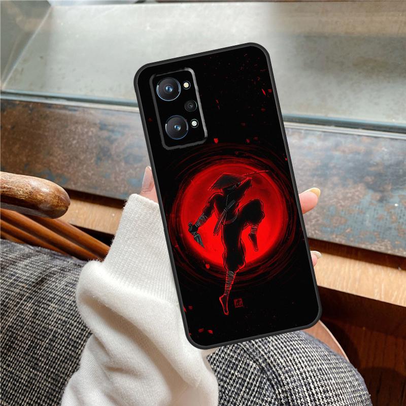 Japan Ninja Samurai Red Sun Case For Realme 15 Pro 11 12 13 14 Pro Plus C65 C67 C61 C53 C55 C51 C25 C63 C71 C75 GT6 GT7